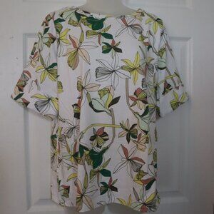 Liz Claiborne Womens Boat Neck Short Sleeve T-Shirt Large NWT